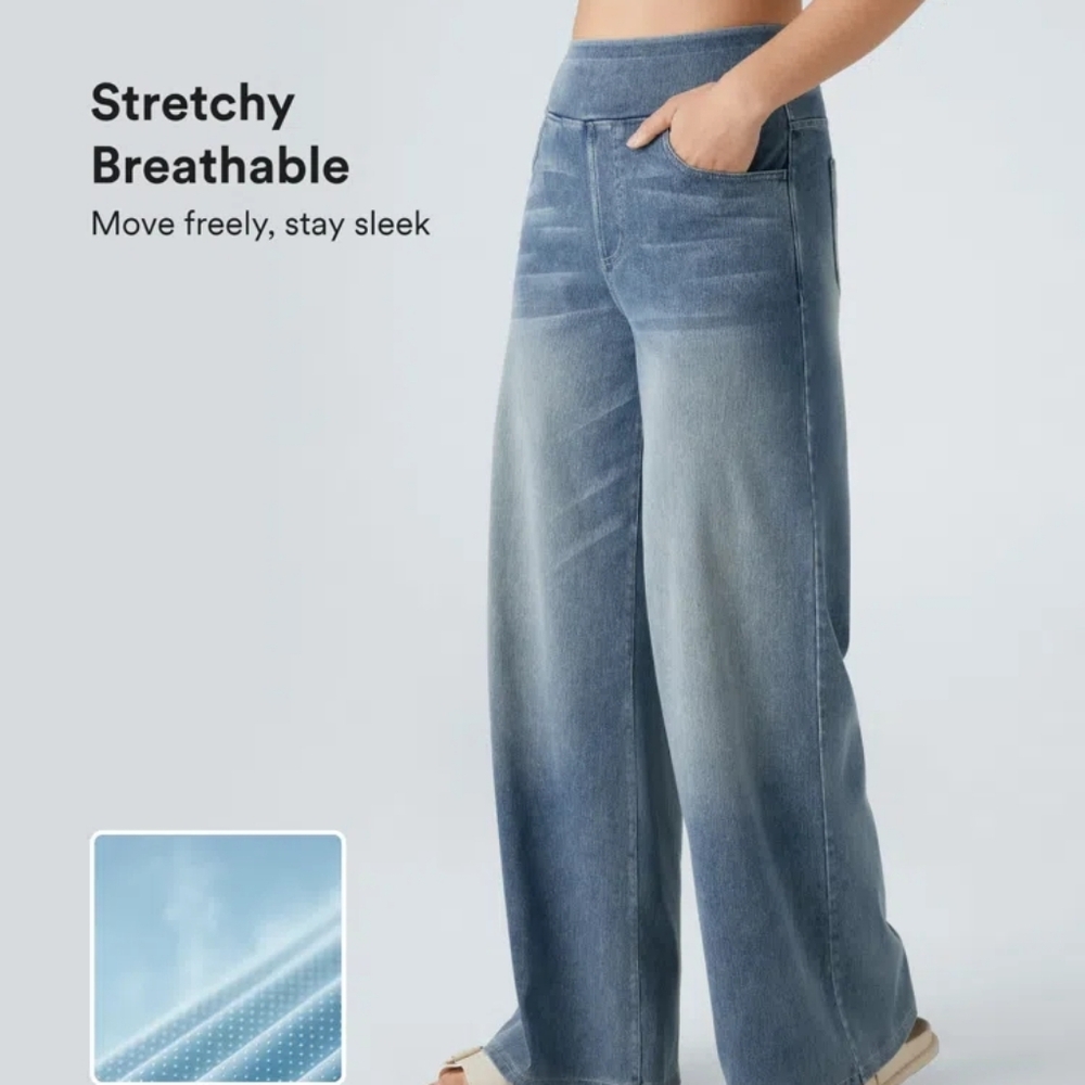 Halara Women's Flex Wide-Leg Jeans
